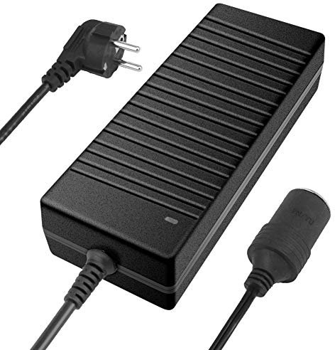 KINDAX 120W 10A Trasformatore AC a DC da 100V-220V/230V/240V/250V AC a 12V DC Adattatore Presa Accendisigari Auto Convertitore AC a DC Alimentatore 120w