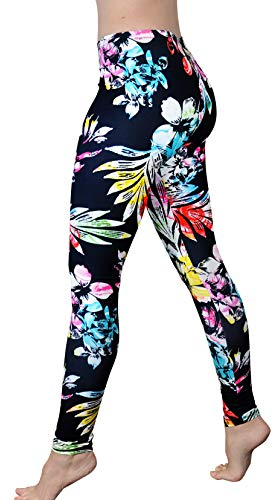 Bequeme Yogahose – weiche Milk Seide Workout Leggings für Frauen – lustige leichte Yoga-Leggings - mehrfarbig - 32/44 DE