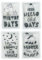 Handwärmer Taschenwärmer Sets wiederverwendbar, Wärmepad für kalte Tage und für unterwegs, Wärmeknickkissen mit tollen Motiven (4er-Set Winter Days)