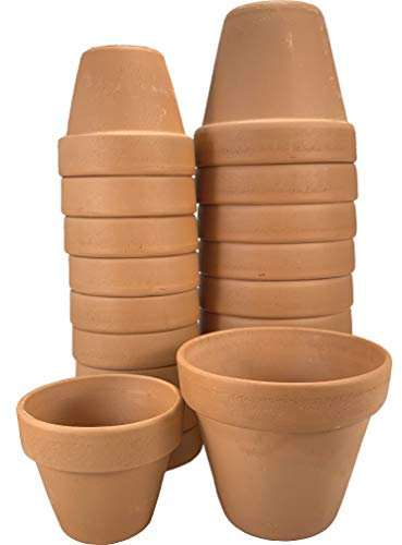Pack 10 Unidades Maceta Barro Natural pequeñas Mini Terracota Cactus Exterior Interior (9,5 x 8,5 cms)