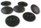 100 Abdeckkappen für Innensechskant, SW 3,4,5 mm Kunststoff (18 x 5,0 mm, SW4, Schwarz)