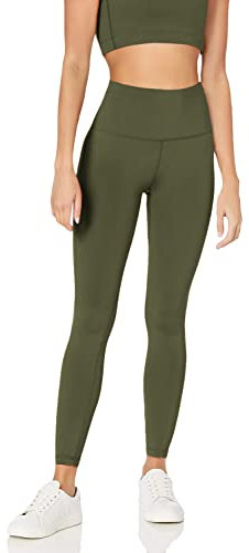 Amazon Essentials Mallas largas de talle alto Active Sculpt para entrenamiento y atletismo (disponibles en tallas grandes) Mujer, Verde Oliva, XL