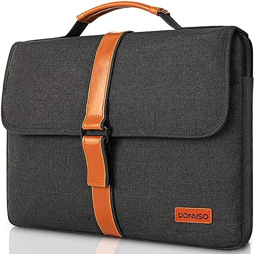 DOMISO 17-17.3 Zoll Laptop Hülle Tragbare Laptop Handtasche Wasserfeste Notebook Tasche Kompatibel Mit 17 Laptops/MSI GS73VR Stealth PRO/Acer/HP/DELL/ASUS,Dunkelgrau