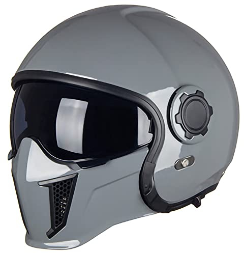 Helmets Jet-Helm · Motorrad-Helm Roller-Helm Scooter-Helm Bobber Mofa-Helm Chopper Retro Cruiser Vintage Pilot Biker Helmet · ECE Visier G,XL:60-61