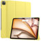 Soke New iPad Air 13 Inch Case (M2) 2024,iPad Pro 12.9 Case 2022 2021(6th 5th Generation) - [Slim Trifold Stand + Auto Wake/Sleep],Protective Hard PC Back Cover for iPad Air 13 inch (Yellow)