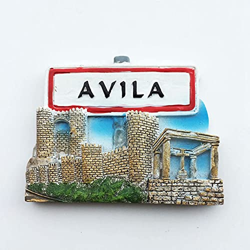 Ávila España Imán de Nevera 3D Resina de la Ciudad de Viaje Recuerdo Colección de Regalo Fuerte Etiqueta Engomada refrigerador