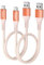 Maxonar Câble USB C Court 50cm/0.5M 2Pack 10Gbps Câble de données USB3.2 Gen2 Type C Android Auto QC3.0 Chargeur Rapide USB A à C 3.1A pour Samsung Note20 Galaxy S23/S22/S21 Z Flip5 Pixel 8 Orange