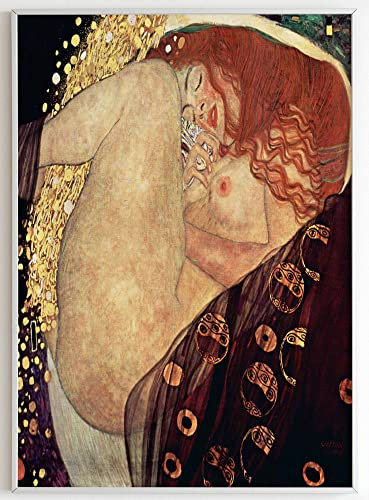 JOPRICO Gustav Klimt Poster Kunstdruck - Danae (1907-1908) - Art Nouveau Poster – Kunstdruck in Galeriestandard – berühmte Gemälde Poster – berühmte Bilder Größe 21x30cm (A4)