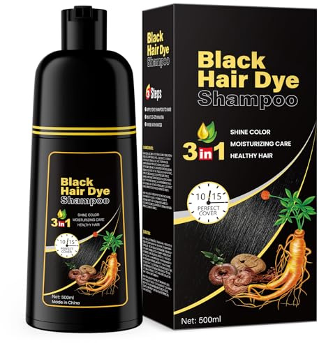 IIIMEIDU KAISASA Black Hair Dye Shampoo for Gray Hair Coverage