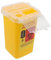 FOMIYES 1pc Mini Shaver Disposable Trash Can Small Plastic Bins Razor Blade Auto Litter Box Waste Blades Container Storage Container Plastic Box Disposable Box Blade Case Dispenser Yellow