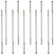 AERZETIX - C67131 - Lot de 10 Chevilles en Plastique Ø10x300 mm à collerette biseautée + 10 vis Ø7x305 autotaraudeuses à tête fraisée à Empreinte étoile TX40 - béton Brique perçage Fixation