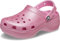 Crocs Femme Classic Platform Glitter Clogs PTW Sabots Classiques à Paillettes, Tweed Rose, 5 US
