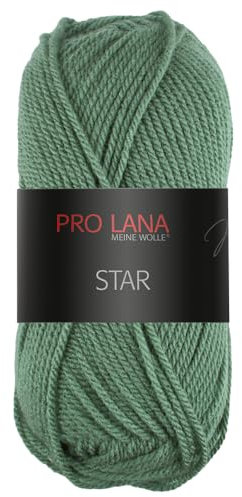 Frida's Wollhaus Pro Lana 50 g Star Stricken Häkeln Wolle Garn weich pflegeleicht 39 Farben (75 | Khaki)