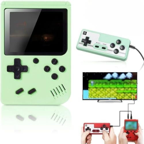Console De Jeux Portable, Retro Handheld Game Console Retro FC avec 400 Jeux Classiques Mini Arcade, 2 Joueurs Meuble TV Consoles de Jeu Portables,