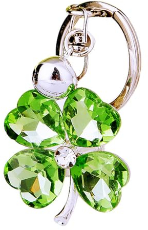 Porte-Clés Trèfle, Porte-Clés Trèfle à Quatre Feuilles, Porte-clés Lucky, Porte-Bonheur Feuille Verte Nature Pendentif En Porte-Bonheur, pour Porte-Monnaie