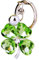 Porte-Clés Trèfle, Porte-Clés Trèfle à Quatre Feuilles, Porte-clés Lucky, Porte-Bonheur Feuille Verte Nature Pendentif En Porte-Bonheur, pour Porte-Monnaie