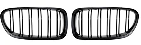 Kühlergrille Auto Frontgrill Breiter Nierengrill Grill Für B&MW 5er F10 F11 520d 530d 540i 528i 535i M5(Gloss black)