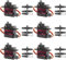 6pcs Servo Moteur Engrenage Métal : Servo MG90S Micro Servo Moteur Compatible avec Arduino, Servo Engrenage Entièrement en Métal 180 Degrés Angle Contrôlable, Mini Moteur pour Arduino Modélisme Robot