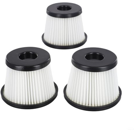 FUANA Staubsaugerfilter für SilverCrest shazb 29.6 B2 schnurlose Staubsauger-Filter, waschbar, wiederverwendbar, Feinstaubfilter, Ersatz-Staubsaugerzubehör, 3 Stück