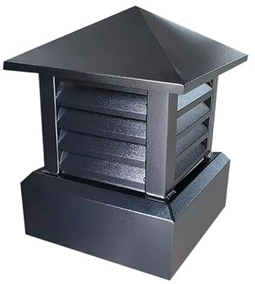 chrtyum boiler cover Outdoor Chimney Cap, Conical Chimney Cap with Screen, Reinforced and Easy Installation, Exterior Stove Pipe Decoration for Ventilation Duct, Family Kitchen(400 * 400mm/16 * 16in)
