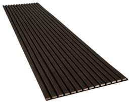 2x Handelskönig Akustikpaneele je 240 x 56,1 x 1,9 cm, Wandpaneele in Holzoptik als Schallabsorber, Paneele für Wand Deko, Wandverkleidung, Schallschutz - 2er Set (insg. 2,68 m²) Nussbaum Milano