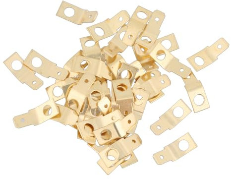 100pcs Brass Solderless Wire Connector Male Spade Ring Crimp Electrical Supply Brass Quick Disconnect Adapter Set