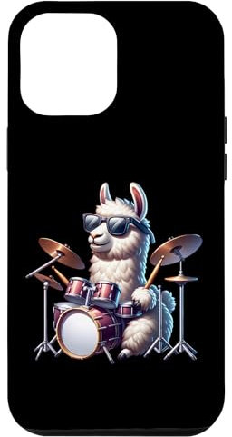 Lama Con Occhiali Suona La Batteria Custodia per iPhone 12 Pro Max