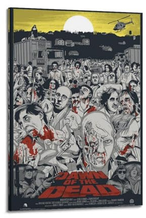 DJWIIJN Filmposter The Living Dead Dawn, dekoratives Gemälde, Leinwand, Wandposter und Kunstdruck, moderne Familienschlafzimmer-Dekoration, Poster, 30 x 45 cm