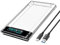 Fahoujs USB3.0 To Hard Drive Enclosure Transparently Case For Hard Drive 2.5inch SSD Enclosure Case Multiple Devices
