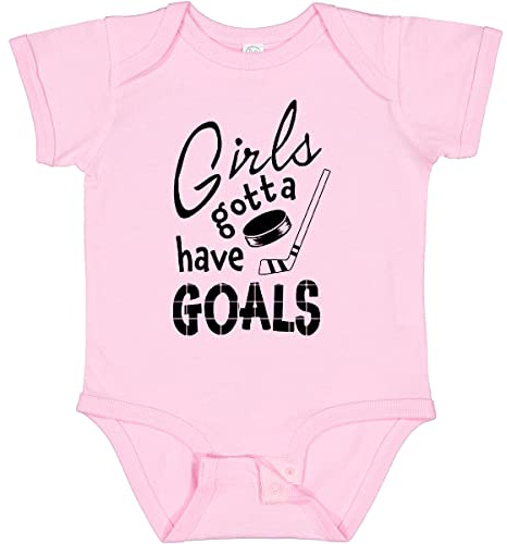 inktastic Girls Gotta Have Goals- Baby Bodysuit 6 Months 0080 Pink 2de94
