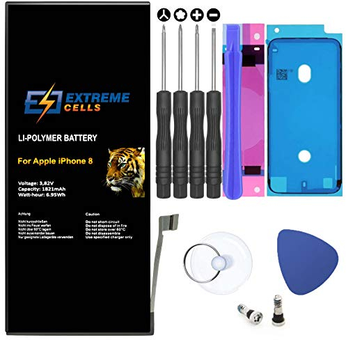 Extremecells Accu for iPhone 8 + Tool SET Kit Battery Accumulator 1821 mAh