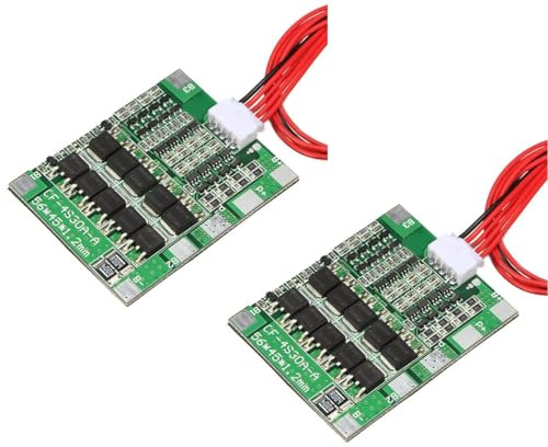 TECNOIOT 2pcs 4S 30A 14.8V Li-ion Lithium Battery PCB BMS 18650 Charger Protection Board