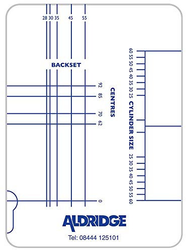 ALDRIDGE Multipoint Lock & Cylinder Gauge - Perspex