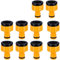 Voarge Lot de 10 raccords de robinet pour robinets avec filetage 1/2 3/4 BSP 2 en 1 Tap Connecteur Faucet Adaptateur de robinet de jardin Raccord pour robinets avec filetage