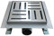 Duschrinne 25x25 cm Quadratisch Bodenablauf Randablauf aus Edelstahl sehr flach – in 4 Größen Q3
