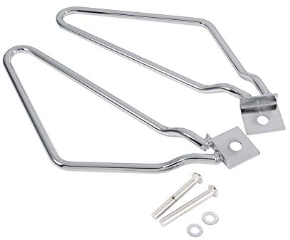 Satteltaschenhalterung, 2x Motorrad-Satteltaschenhalterung Unterstützung für XL883/1200 HD1450/1584(Silber) für satteltaschen für motorrad,satteltaschenhalter motorrad satteltaschen halterung mo