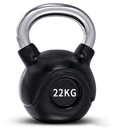 ZXQZ Small dumbbell Kettlebell Weights, Iron Kettlebells with Vinyl Coating for Floor and Equipment Protection, Noise Reduction, for Core, Weight Training. Fitness dumbbell (Size : 22kg)
