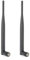 M ugast Antenne WiFi, 2 Pcs 6DB Antenne de routeur Double Bande 2,4/5G à Gain élevé Système WiFi sans Fil avec connecteur Universel SMA, pour routeur réseau sans Fil