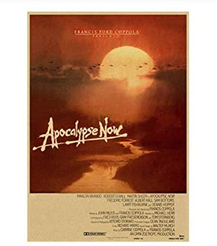 Bilder,Poster Kunstdrucke,Apocalypse Now Poster Film Retro Poster Dekorative Malerei, Wandkunst Aufkleber Home Decor, Poster Vintage Film, Poster Ästhetik Für Schlafzimmer Wände_50X70Cm