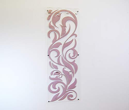 Slato Wandgarderobe aus Acryl bedruckt Ester 46 x 130 cm