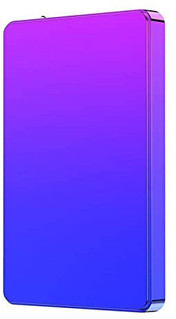 Disque dur externe HDD 2 To/500 Go/120 Go/80 Go USB 3.0 pour ordinateur de bureau, PS4, ordinateur portable, Xbox, Smart TV (2 To, dégradé violet)