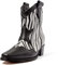 L37 HANDMADE SHOES Stivali da Cowboy, Scamosciata, Fodera in Pelle, Scarpe Fatte a Mano, Cielo Pieno di Stelle, Western Boot Donna, Bianco Nero, 36 EU