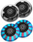 80mm LED Scooter Ersatzräder - 2 Stück Mit ABEC9 Kugellager für Micro Globber Razor Roller K2 Inliner