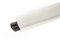 DQ-PP Plinthe d'angle 1,5 m | Blanc pierre | 23 x 23 mm | PVC | Barre de finition pour plan de travail de cuisine, plinthe murale de table