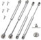 GothicBride 4 Pcs Gas Strut 50N Soft Close Hydraulic Hinge, Gas Struts Heavy Duty for Kitchen Cupboard Wardrobe Cabinet Door(4, 50N)