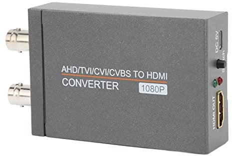AHD TVI CVI CVBS zu HDMI Konverter Adapter, Multimedia Full HD 720P 1080P 3MP 4MP 5MP 8MP BNC zu HDMI Video Adapter für HDTV DVR