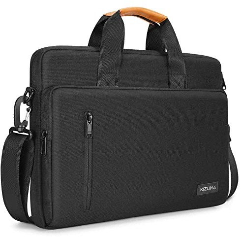KIZUNA Laptoptasche für 43,9 cm (17 Zoll) Computer Schulter Messenger Sleeve Aktentasche für Predator LG gram 17/Dell G7/17,3 Zoll HP ProBook 470/Lenovo Ideapad 700/PH717-71-746/DELL, Schwarz