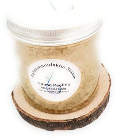 *NEU*Sauna Peeling Meersalz, Honig Traubenkernöl Bergamotte Orange 300g