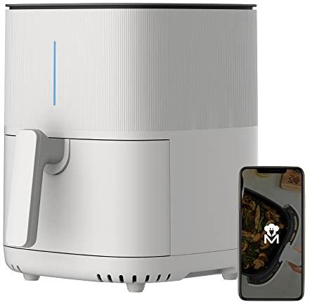 MasterPro I-Rocket 500 | Friggitrice ad Aria | Bianco | Capacità di 5 L e 1500 W di Potenza | Schermo LED Touch e Cestello Antiaderente | Friggitrice ad Aria | Temperatura Regolabile 80-200ºC