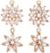 Beebeecraft 12 Stück 2 Stile Blumen Charms Mit Mikro Pavé Kubikzirkonia Anhänger Goldene Charms Für Die Herstellung von Schmuck Ohrringen Armbändern Und Halsketten